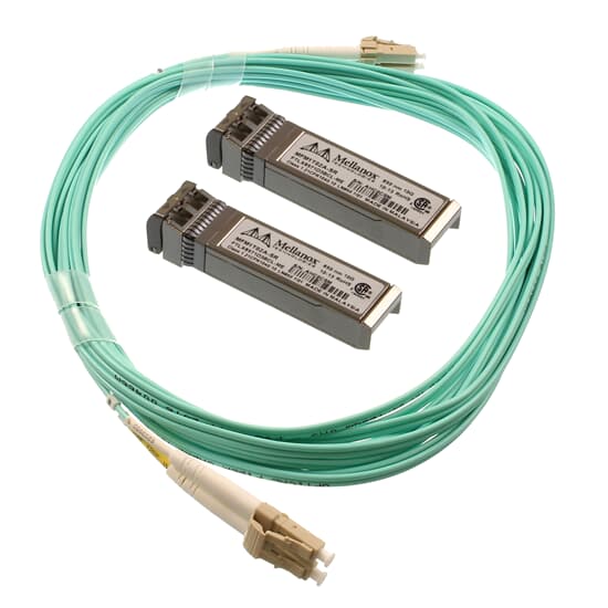 Mellanox Glasfaser Kit 2x 10GbE Transceiver MFM1T02A-SR inkl. 5M Kabel OM3