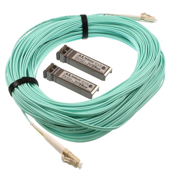 Mellanox fibre optic kit 2x 10GbE transceiver MFM1T02A-SR incl. 30M cable OM3
