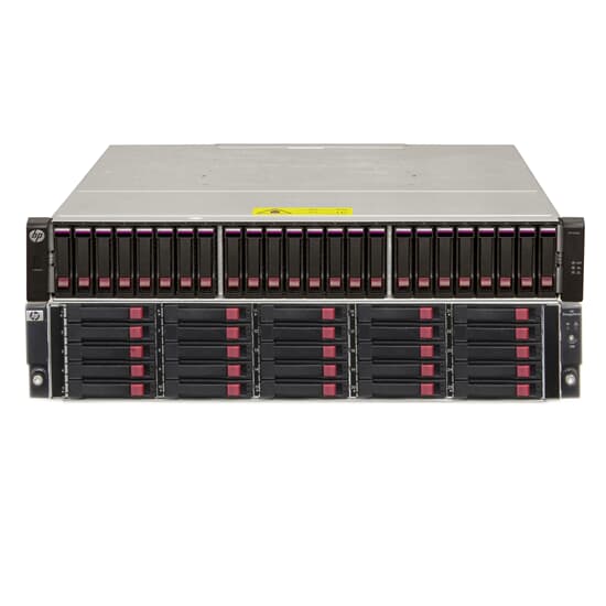 HP StorageWorks P2000 G3 SAS 2x Controller+ D2700 29,4TB 49x 600GB SAS AW593B
