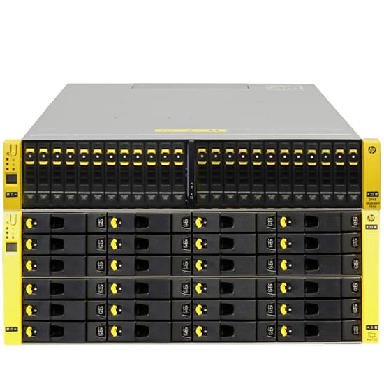 HP 3PAR SAN Storage StoreServ 7400 2-Node 8Gbps 93,6TB 24x 900GB +24x 3TB QR483A