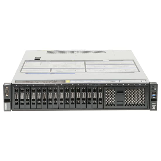 Lenovo ThinkSystem SR650 Server 2x Xeon Gold 6242 16-Core 2,8GHz 64GB DDR4 RAM 930-16i 16x SFF (SAS/SATA)