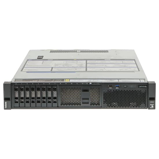Lenovo ThinkSystem SR650 Server 2x Xeon Silver 4114 12-Core 2,2GHz 256GB DDR4 RAM 530-8i 8x SFF (SAS/SATA)