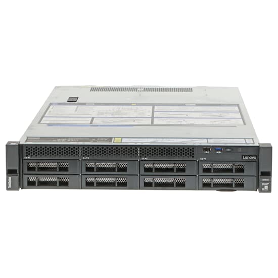 Lenovo ThinkSystem SR650 Server 2x Xeon Gold 6134 8-Core 3.2GHz 128GB DDR4 RAM 530-8i 8x LFF (SAS/SATA)