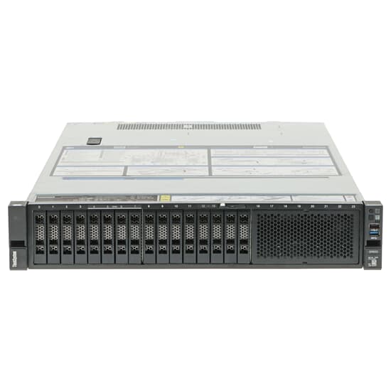 Lenovo ThinkSystem SR650 Server 2x Xeon Gold 6136 12-Core 3GHz 1TB DDR4 RAM 930-16i 16x SFF (4xNVMe)