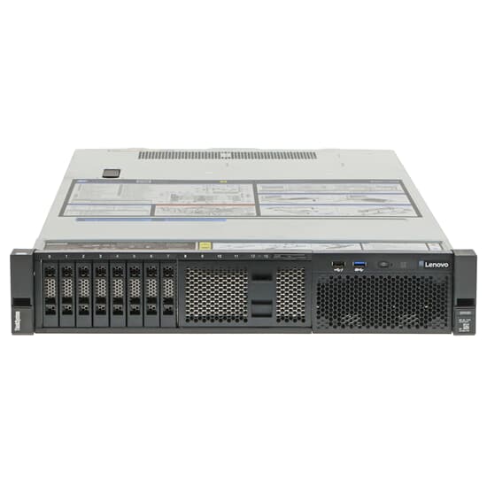 Lenovo ThinkSystem SR590 Server 2x Xeon Silver 4208 8-Core 2,1GHz 64GB DDR4 RAM     530-8i 8x SFF (SAS/SATA)