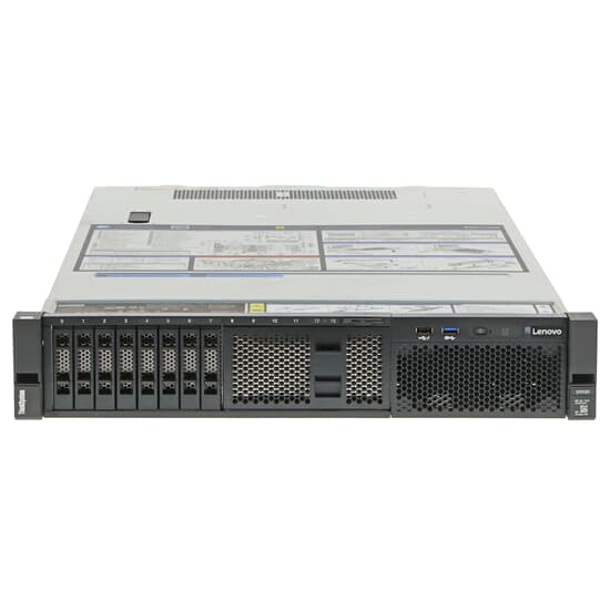 Lenovo ThinkSystem SR590 Server 2x Xeon Silver 4214 12-Core 2,2GHz 64GB DDR4 RAM 530-8i 8x SFF (SAS/SATA)