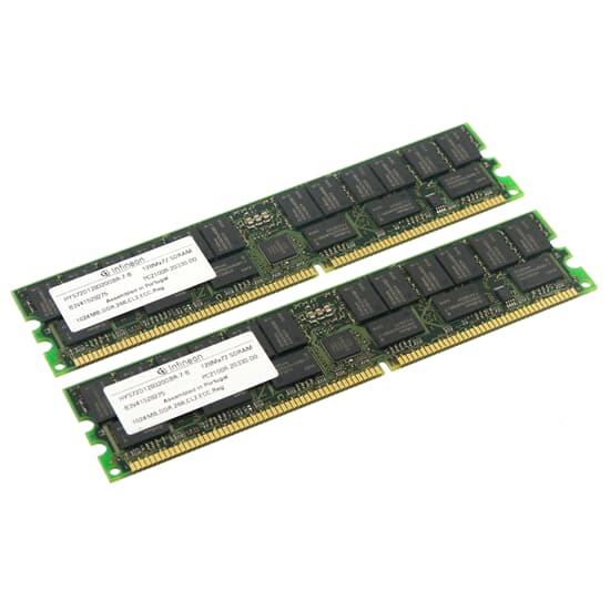 Infineon DDR-RAM 2GB Kit 2x1GB PC2100R ECC CL2 - HYS72D128320GBR-7-B