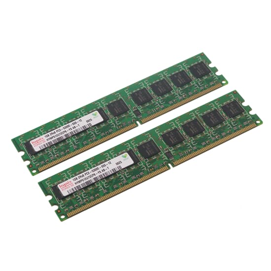 Hynix DDR2-RAM 2GB Kit 2GB Kit 2x1GB PC2-5300E ECC 2R - HYMP512U72BP8-Y5