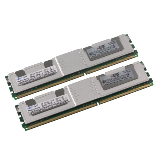 HP DDR2-RAM 2GB Kit 2x 1GB PC2-5300F ECC 2R - 397411-B21 398706-051