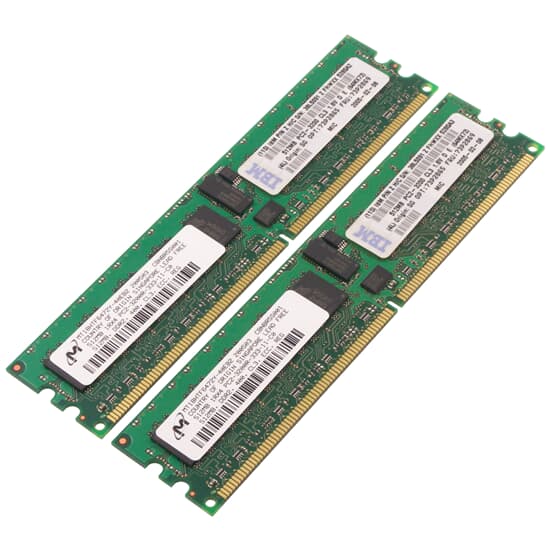 IBM DDR2-RAM 1GB-Kit 2x 512MB/PC2-3200R/ECC/CL3 73P2865