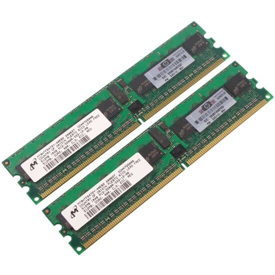 HP DDR2-RAM 1GB Kit 2x 512MB PC2-3200R ECC 1R - 345112-051 359241-001