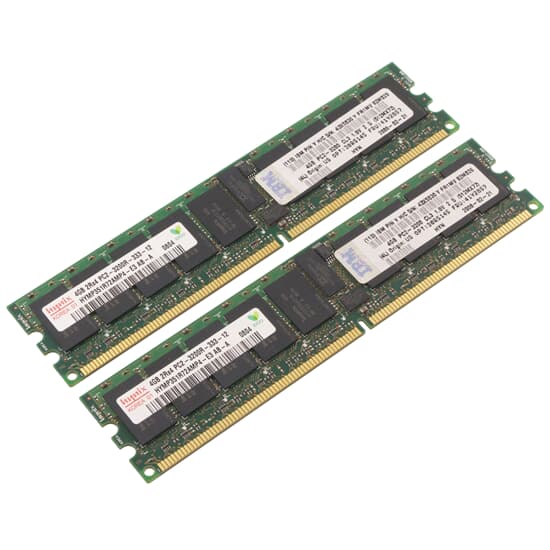 IBM DDR2-RAM 8GB-Kit 2x4GB PC2-3200R ECC 2R - 40R2827 41Y2815