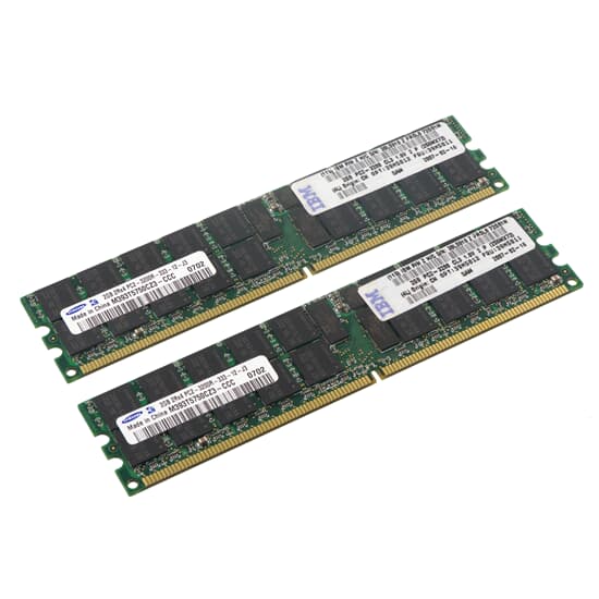 IBM DDR2-RAM 4GB-Kit 2x 2GB PC2-3200R ECC 2R - 39M5812 39M5811