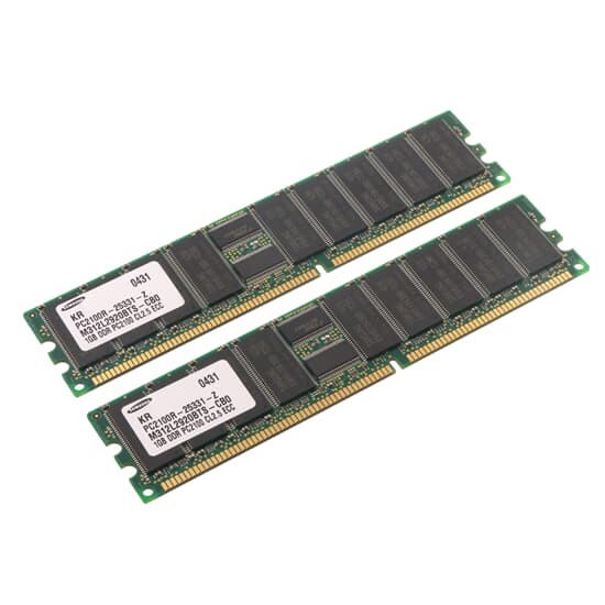 Samsung DDR-RAM 2GB-Kit 2x1GB PC2100 ECC CL2.5 - M312L2920BTS-CB0