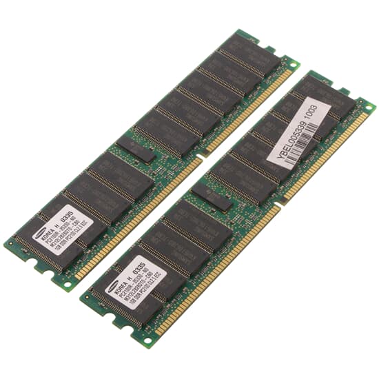 Samsung DDR-RAM 2GB Kit 2x1GB PC2100R ECC CL2.5 - M312L2828DT0-CB0