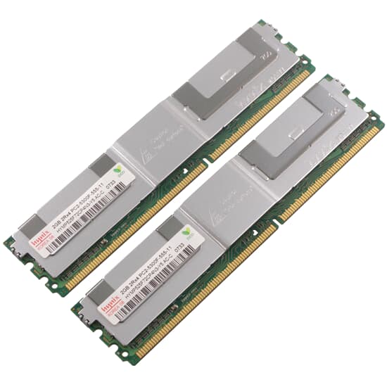 Hynix DDR2-RAM 4GB-Kit 2x 2GB PC2-5300F ECC 2R - HYMP525F72CP4N3-Y5