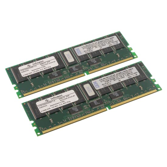 IBM DDR-RAM 1GB Kit 2x512MB PC1600R ECC CL2.5 - 33L3284