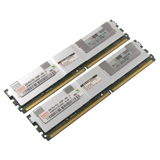 HP DDR2-RAM 8GB Kit 2x4GB PC2-5300F ECC 2R LP - 466440-B21