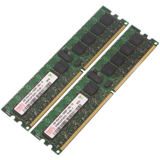 Hynix DDR2-RAM 2GB Kit 2x1GB PC2-5300P ECC 1R - HYMP512P72BP4-Y5