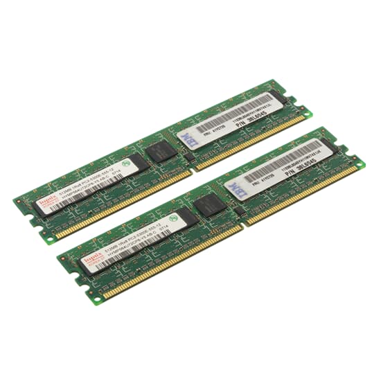 IBM DDR2-RAM 1GB-Kit 2x512MB PC2-5300E ECC 1R - 41Y2725