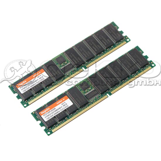 Hynix DDR-RAM 2GB Kit 2x1GB/PC-2100R/ECC/CL2.5
