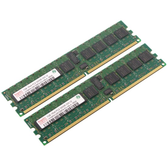 Hynix DDR2-RAM 2GB Kit 2x1GB PC2-3200R ECC 1R - HYMP512R72BP4-E3