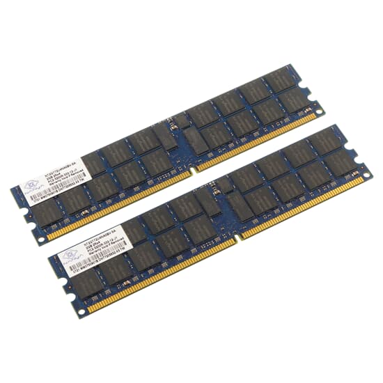 Nanya DDR2-RAM 4GB Kit 2x2GB PC2-3200R ECC 2R - NT2GT72U4NA0BV-5A