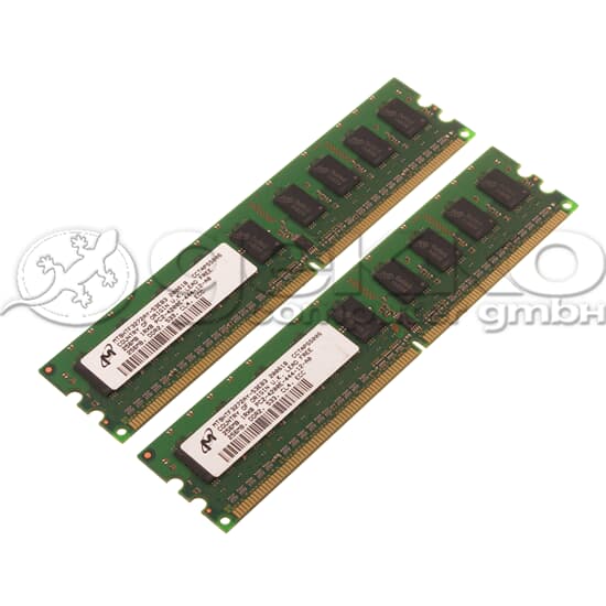 Micron DDR2-RAM 512MB-Kit 2x 256MB/PC2-4200E/ECC/CL4