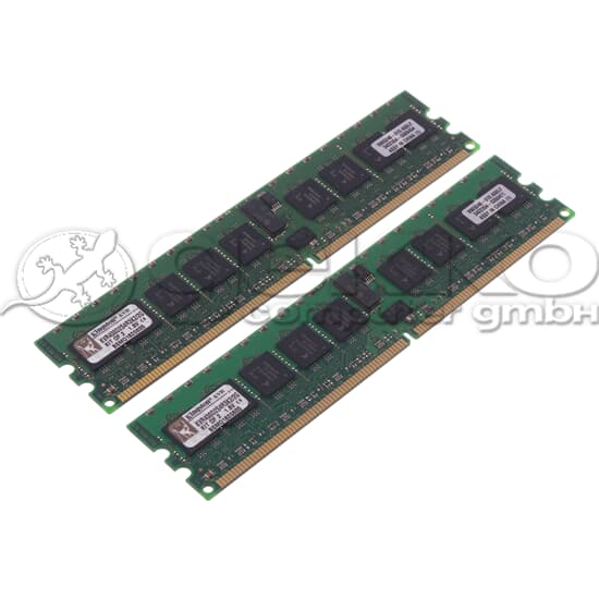 Kingston DDR2-RAM 2GB-Kit 2x1GB/PC2-3200R/ECC/CL3