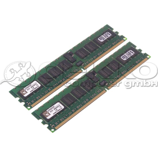 Kingston DDR2-RAM 2GB-Kit 2x1GB/PC2-3200R/ECC/CL3