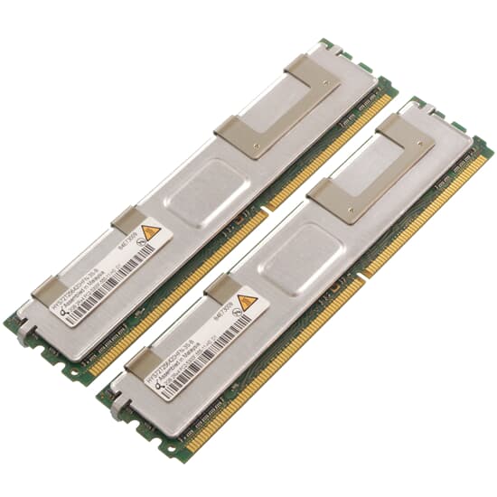Qimonda DDR2-RAM 4GB Kit 2x2GB PC2-5300F ECC 2R - HYS72T256420HFN-3S-B
