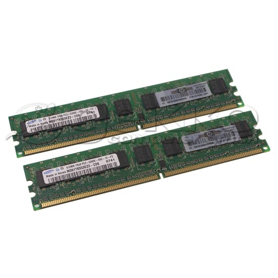 HP DDR2-RAM 1GB-Kit 2x 512MB/PC2-5300E/ECC - 417440-051