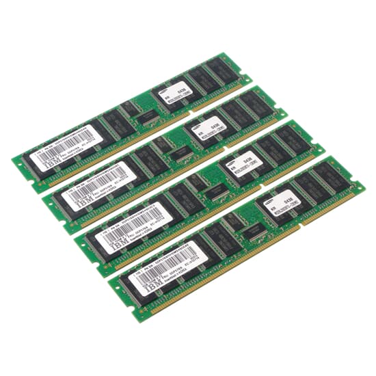 IBM DDR-RAM 4GB Kit 4x1GB PC2100R ECC CL2.5 - 00P5771