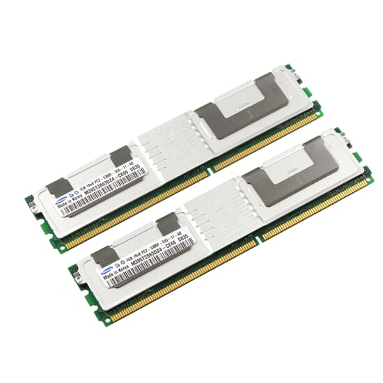 Samsung DDR2-RAM 2GB-Kit 2x1GB PC2-5300F ECC 1R - M395T2863DZ4-CE66
