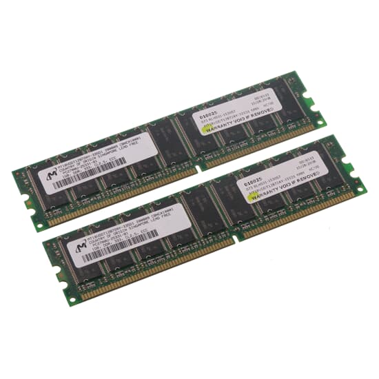 Micron DDR-RAM 2GB-Kit 2x1GB/PC2700U/ECC/CL2.5
