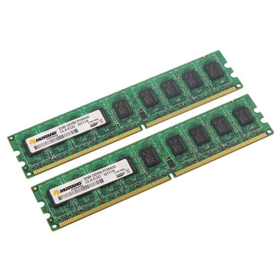 Mustang DDR2-Ram 4GB-Kit 2x2GB/PC2-6400U/ECC/CL6