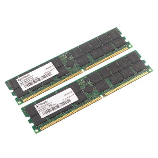 Infineon DDR-RAM 4GB-Kit 2x2GB PC3200R ECC CL3 - HYS72D256220GBR-5-B