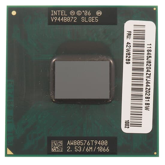 Intel Core 2 Duo T9400 2,53GHz/6M/1066 - SLGE5/42W8289