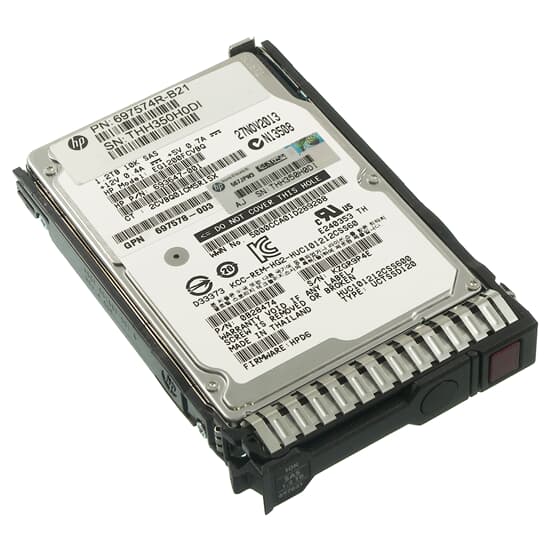 HP SAS Festplatte 1,2TB 10k SAS 6G SFF 697574-B21 RENEW