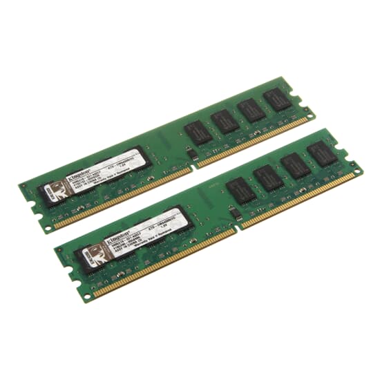 Kingston DDR2-RAM 4GB-Kit 2x2GB PC2-5300U 1R - KTD-DM8400B/2G