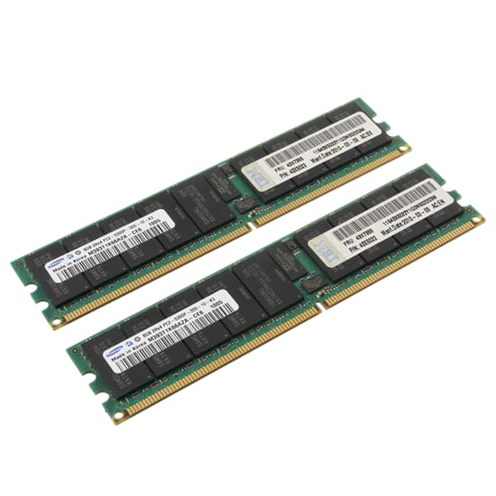 IBM DDR2-RAM 16GB-Kit 2x8 GB PC2-5300P ECC 2R - 43V7355