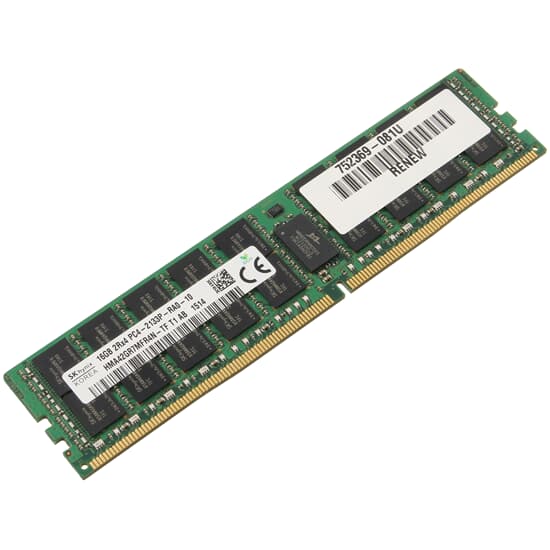 HPE DDR4-RAM 16GB PC4-2133P ECC 2R 726719-B21 774172-001 RENEW