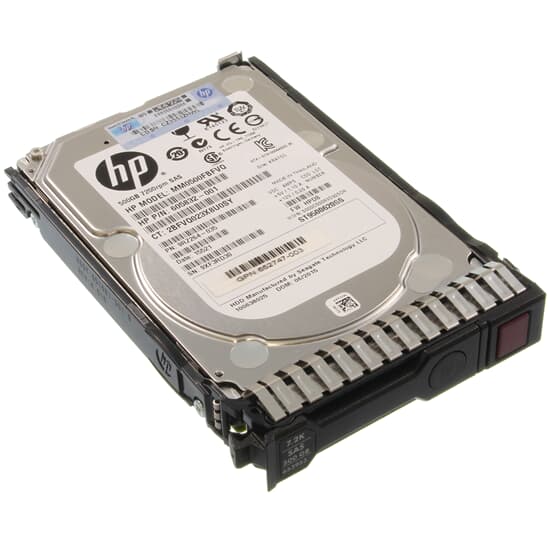 HP SAS Festplatte 500GB 7,2k SAS 6G SFF 653953-001 652745-B21 RENEW