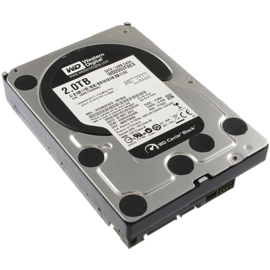 Western Digital SATA Festplatte 2TB 7,2k SATA 6G 3,5" WD2002FAEX
