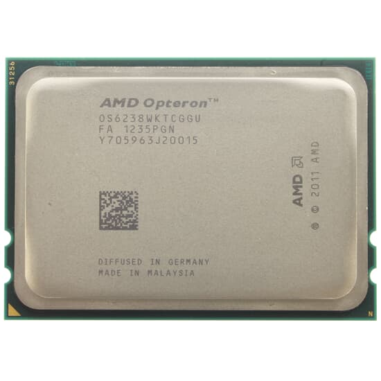AMD CPU Sockel G34 12-Core Opteron 6238 2,6GHz 16M 6400 - OS6238WKTCGGU