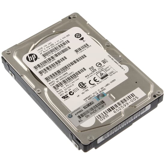 HP SAS Festplatte 146GB 15k SAS 2,5" - 652599-005