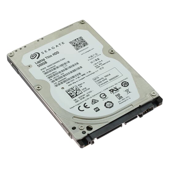 Dell SATA-Festplatte 500GB 7,2k SATA 6G 2,5" - 7P79P