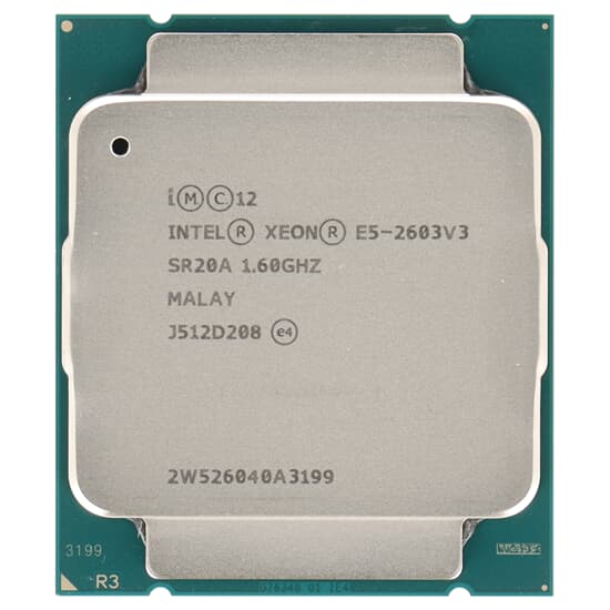 Intel CPU Sockel 2011-3 6-Core Xeon E5-2603 v3 1,6GHz 15M 6,4 GT/s - SR20A