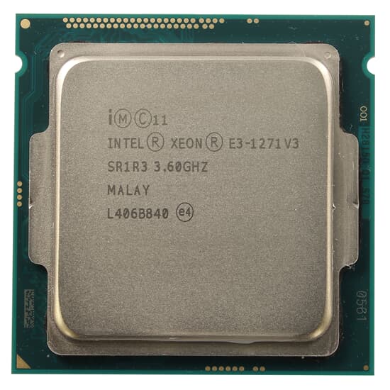Intel CPU Sockel 1150 4-Core Xeon E3-1271 v3 3,6GHz 8M 5 GT/s - SR1R3