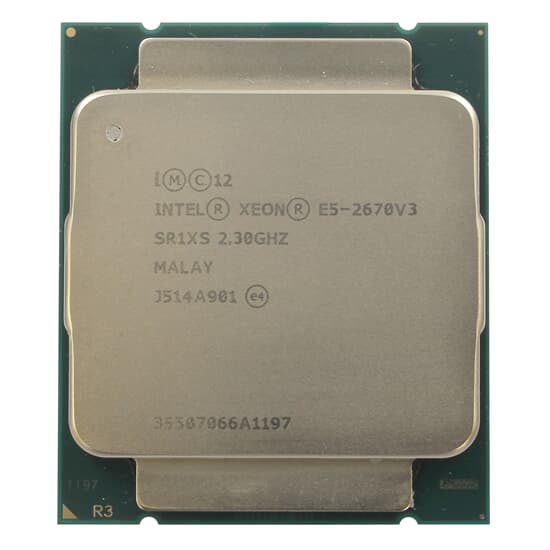 Intel CPU Sockel 2011-3 12-Core Xeon E5-2670 v3 2,3GHz 30M 9,6GT/s - SR1XS